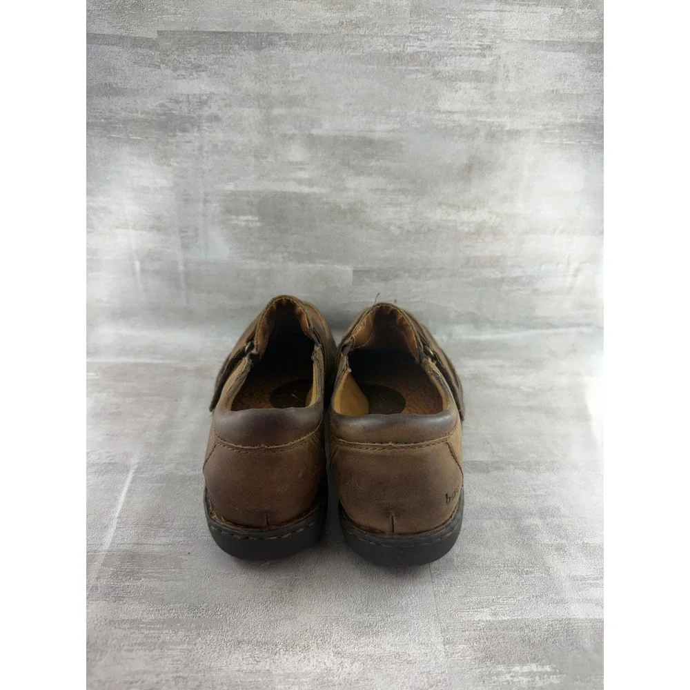 BOC Born Concept Mens Brown Leather Loafers Slip On Shoes C95823 Size 10M